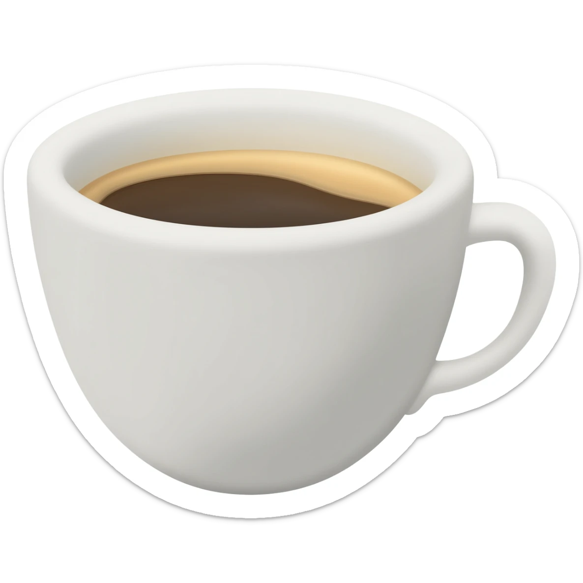 cup of coffee sticker