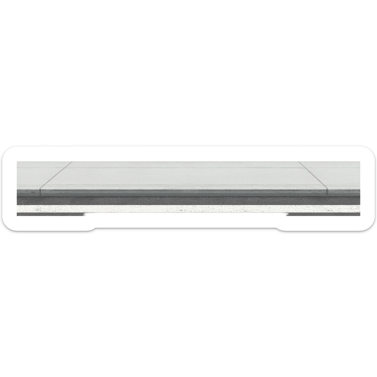 Sidewalk only pavement and street sticker