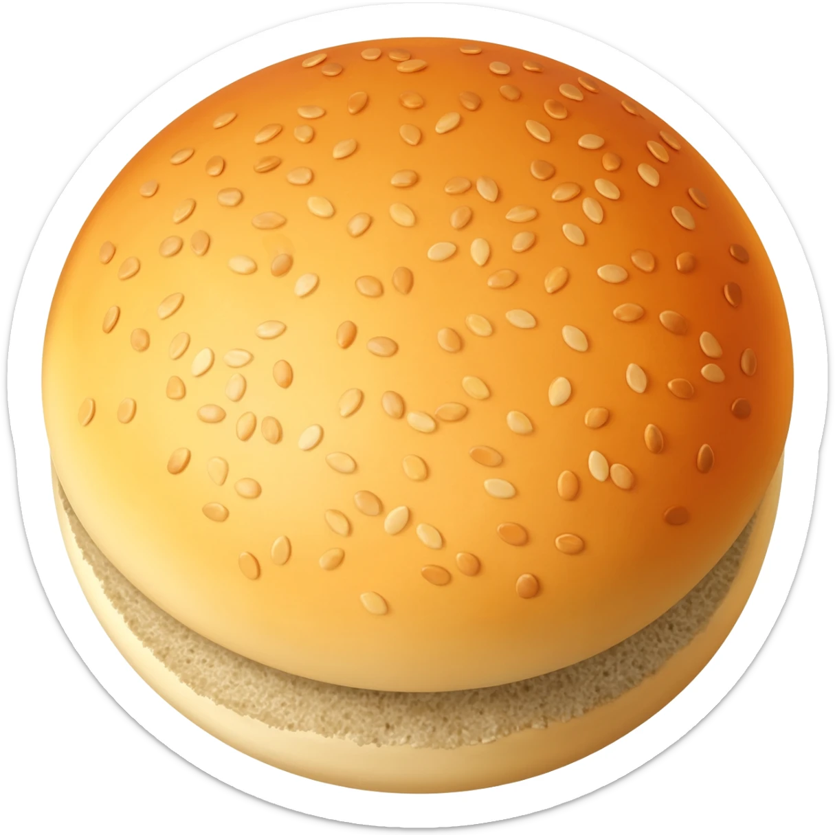 burger bun sticker