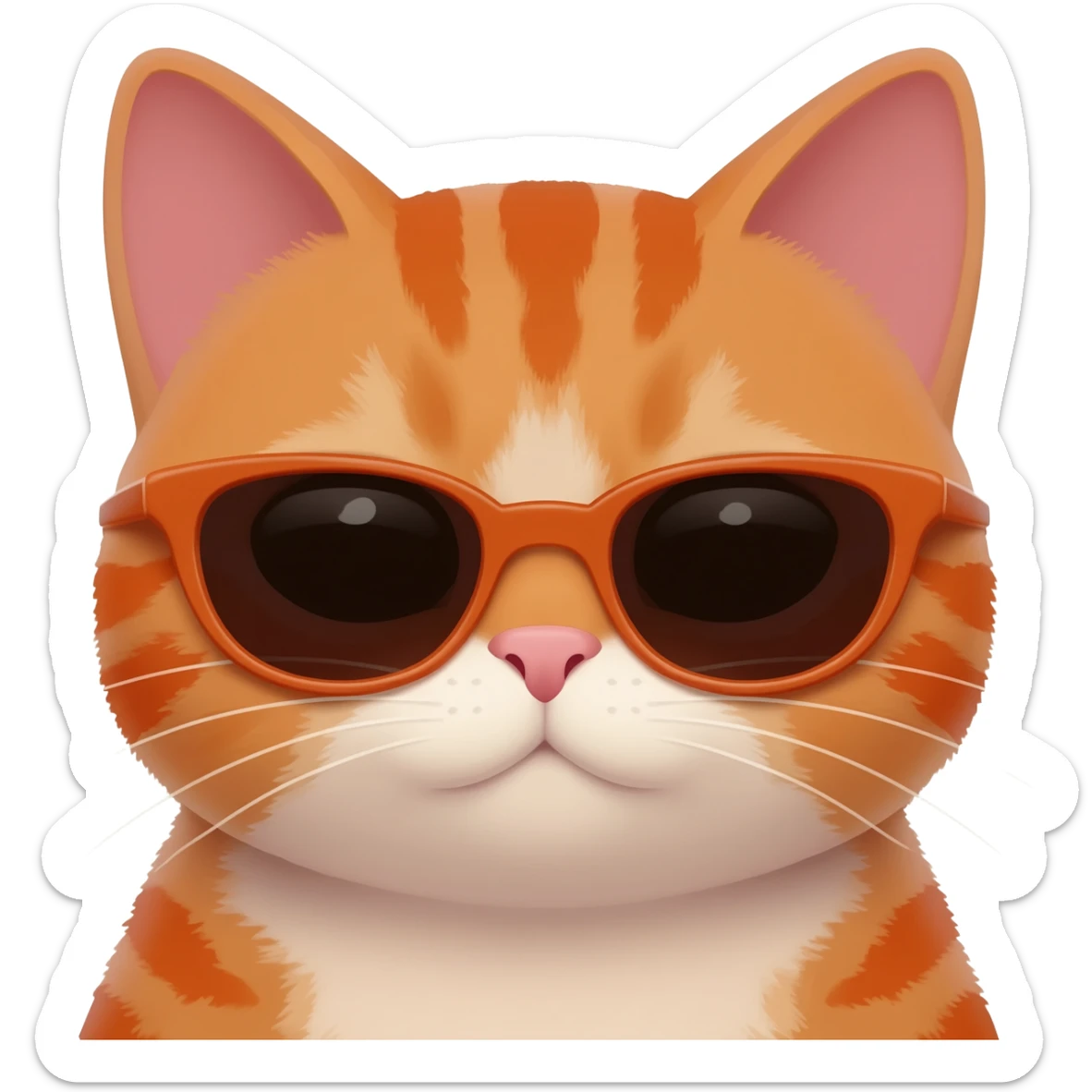 Cat wearing sunglasses on Mars sticker