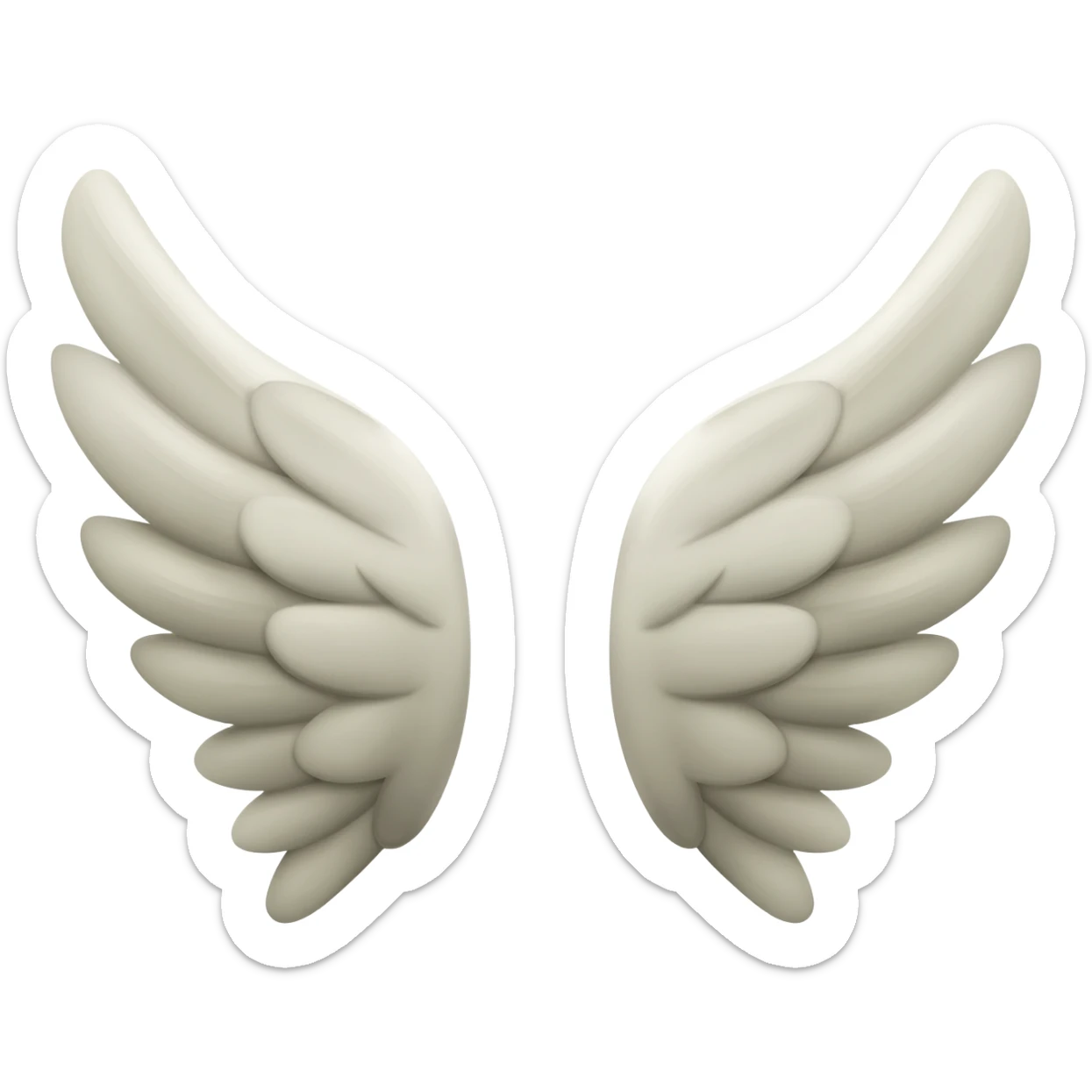 Wing to left side and right side sticker