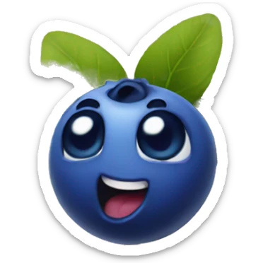 blueberry sticker