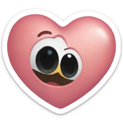 heart that says I love silent voice inside of it sticker