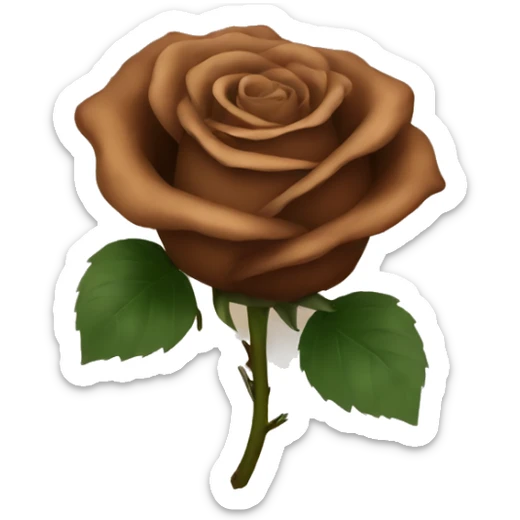 brown roses sticker