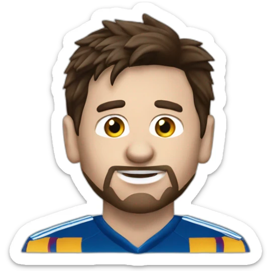 footballer Lionel Messi Football player eat chips sticker