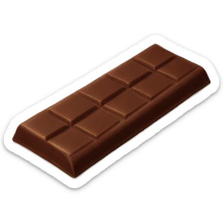 chocolate bar sticker