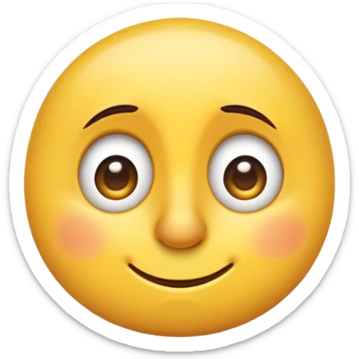 A yellow emoji face with a long Pinocchio-style nose, slightly tilted eyes looking to the side, and a small smirk. The expression shows guilt or mischief, indicating someone is lying. sticker