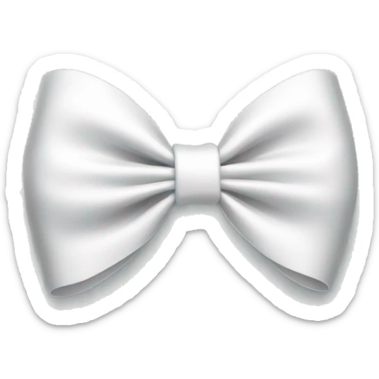 White bow sticker