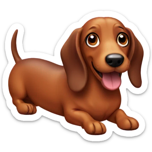 Sausage dog sticker