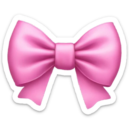 pink bow sticker