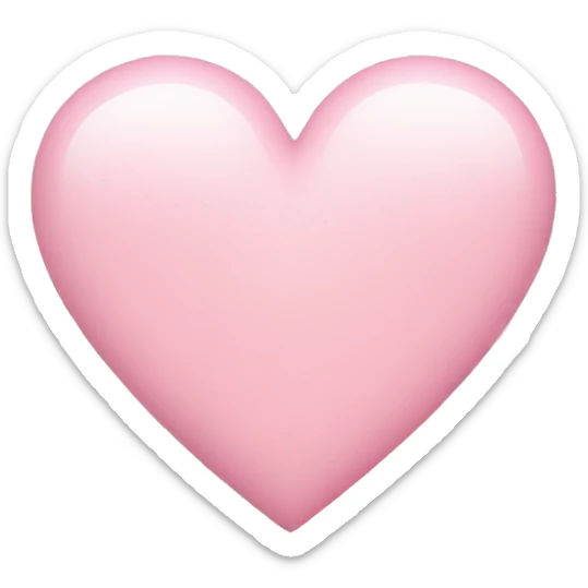 Light pink heart sticker