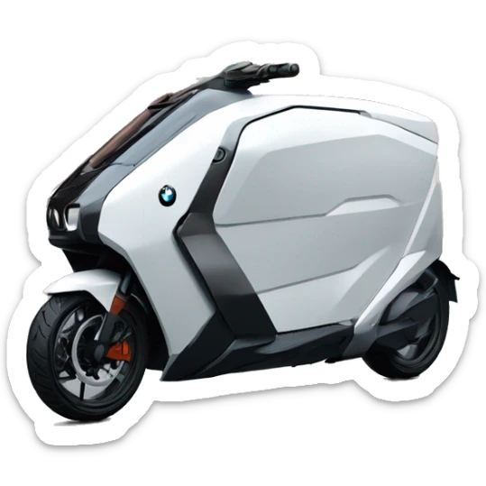 futuristic DELIVERY vehicle covered car bike bmw c1 bmwc1 sticker