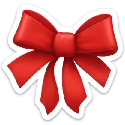 red bow sticker