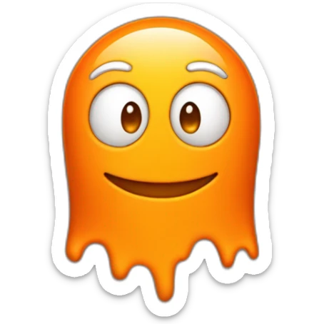 QUIERO UN EMOTICONO PARA TWITCH CON FONDO TRANSPARENTE DE UN CONO NARANJA DE TRÁFICO sticker