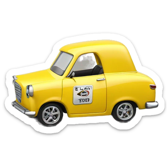 Pedal Champs. Pedal car 1/10 city cab. hot rod  sticker