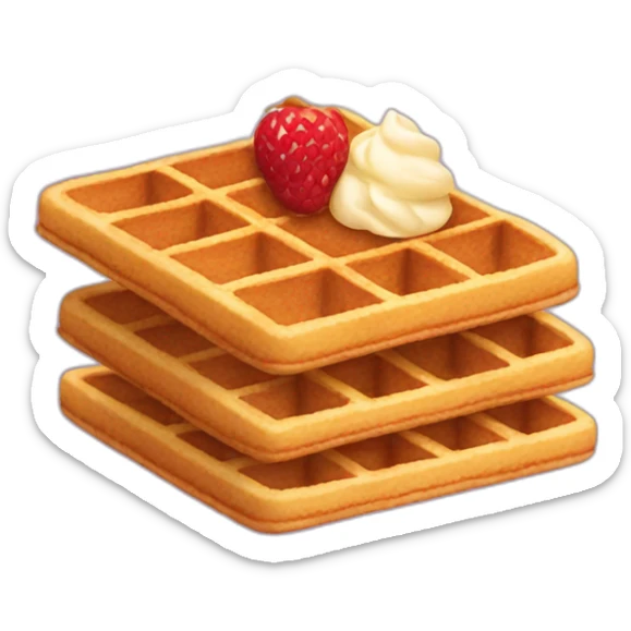 Waffle sticker