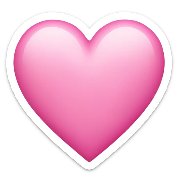 Pink heart  sticker