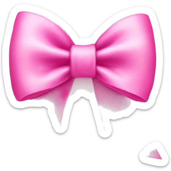 Pink bow  sticker