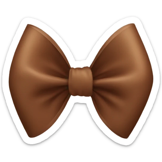 brown bow sticker