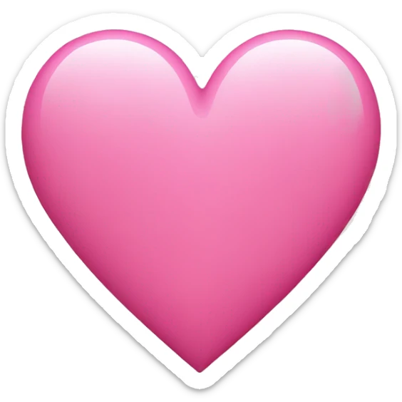 Pink heart  sticker