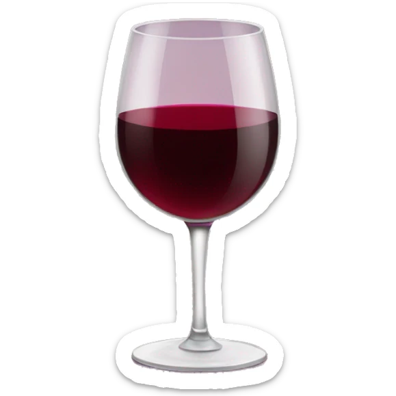 Red wine sticker
