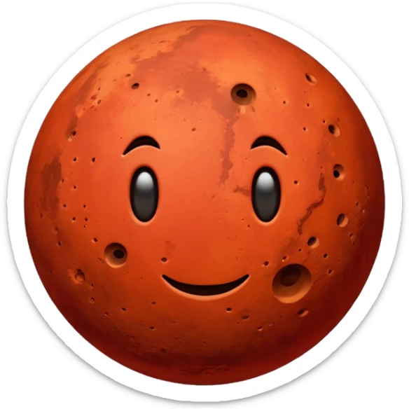 Mars emoji sticker
