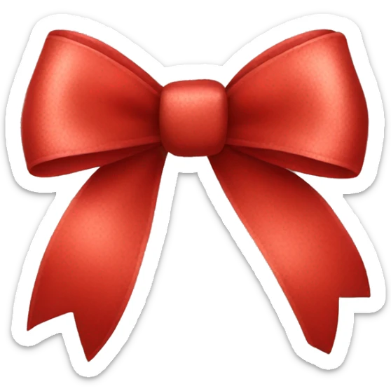 Red bow sticker