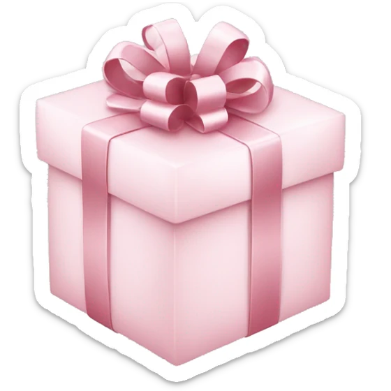 Light pink Christmas gifts under a white Christmas tree  sticker