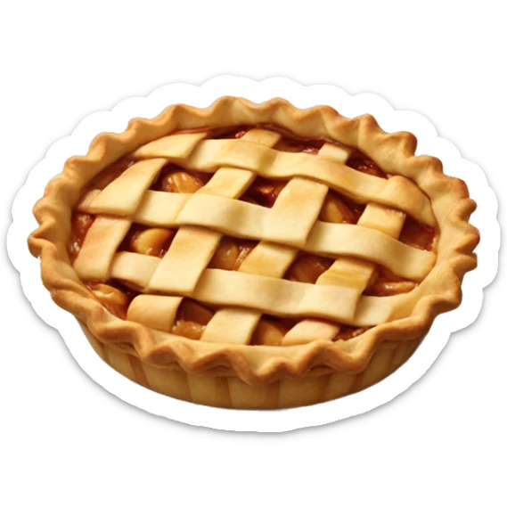 Apple pie sticker