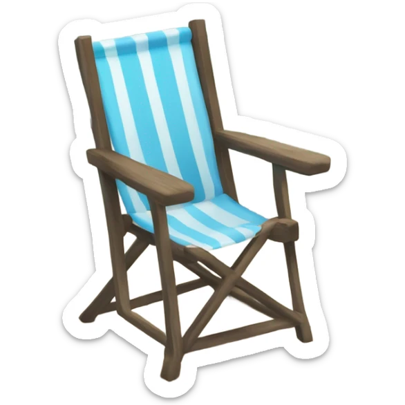 simbolo de conecção de rede sentado em uma cadeira de praia tomando suco de férias sticker