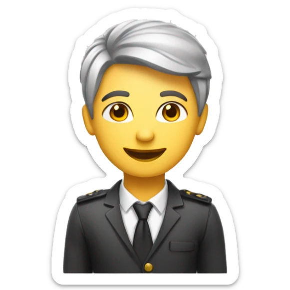 Gender neutral to represent inclusiveness.
Professional and modern outfit.
Friendly and welcoming traits.
Smiling and welcoming to reflect friendliness and personalized support.
 sticker