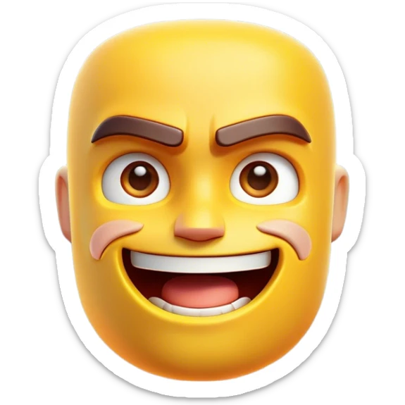 Clash of Clans aesthetic: Cinematic Playful Kinect Sensor Portrait Emoji, rendered in a 3D vector-style similar to standard emojis with minimal shading and bold, simplified shapes. A compact, distinct form with signature details, softly glowing with a modern gaming energy charm. Simplified yet unmistakably iconic, highly detailed and consistent, glowing with a soft radiance and high shine. Stylized with a touch of next-gen innovation and a soft glowing outline, capturing the essence of a beloved gaming relic with a friendly, playful manner! sticker