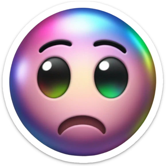 Metal cute black eyes Kirby ball driving on 4 car wheels sticker