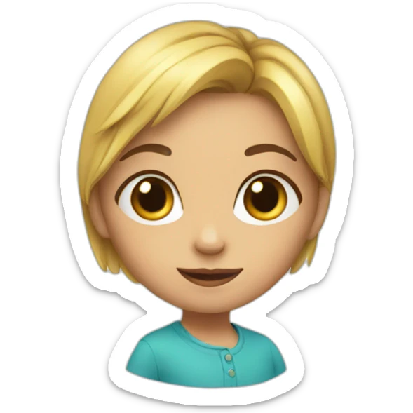 4 years girl sticker