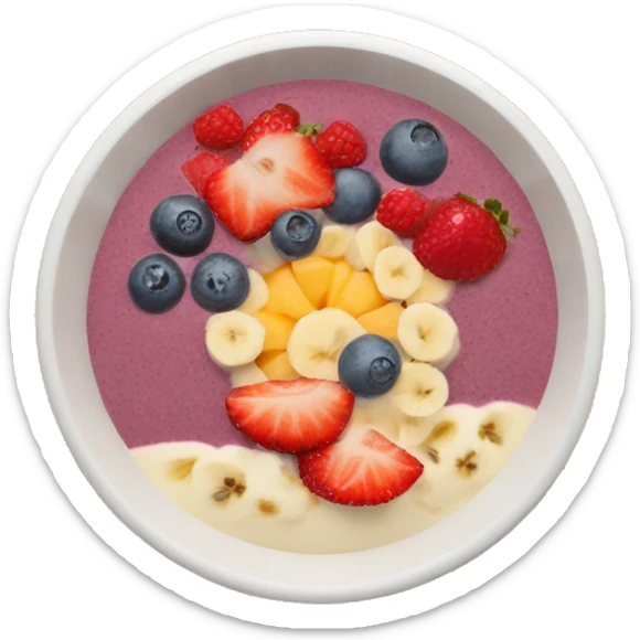 Smoothie bowl sticker