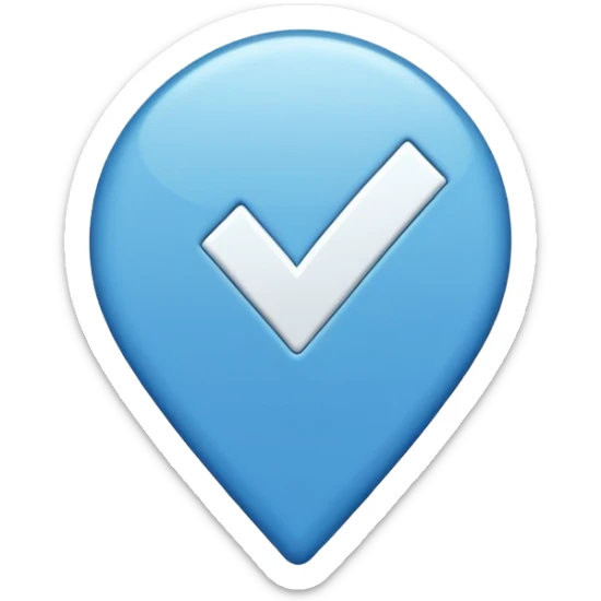 Verificación Azul lines del centro blancas Pero con emoji de verificación  sticker