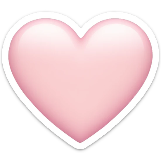 Pastel pink heart sticker