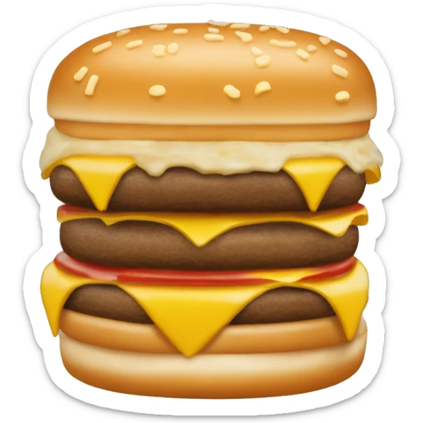 In n out Double Cheeseburger with melty cheese and grilled onions  sticker