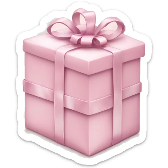 Light pink Christmas gifts under a white Christmas tree  sticker
