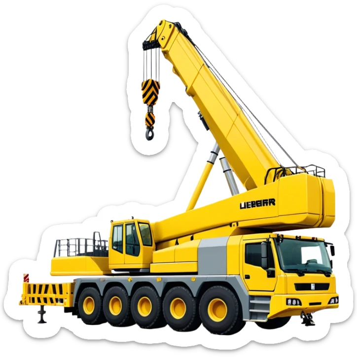 Crane - Liebherr LTM 1200-5.1 (Model Year: 2022) (Iconic colour: Yellow) sticker