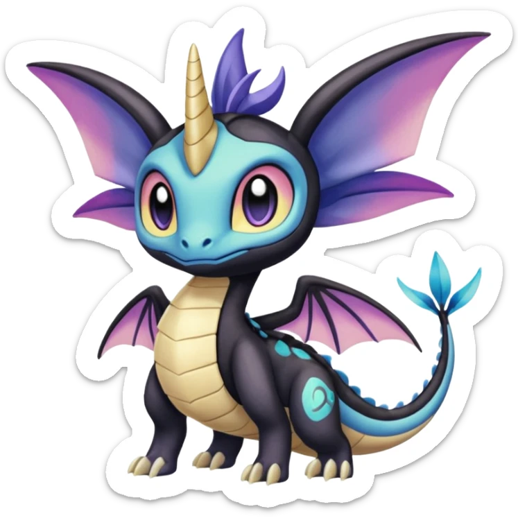 Meloetta-Cresselia-Palkia-Spyro-Toothless-Stitch-Fakémon-creature-hybrid sticker