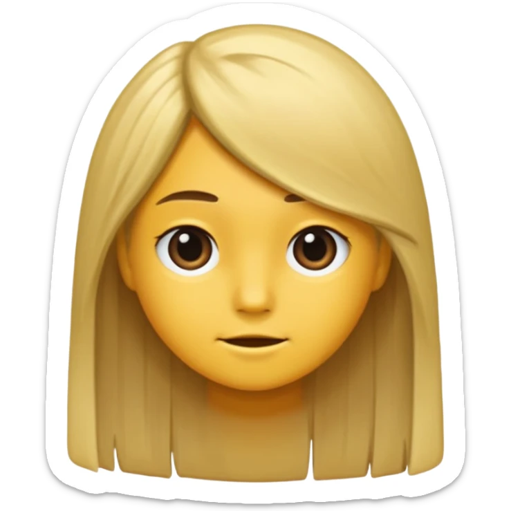 One of them has to have straight hair, so this is not correct sticker