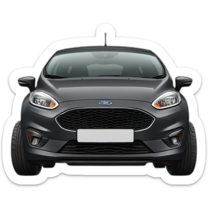 Ford fiesta dark grey sticker