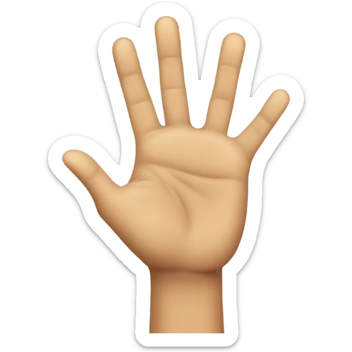 hands shrugging sticker