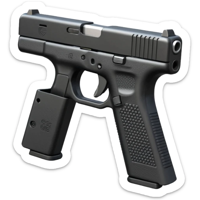 Glock de pente alongado sticker