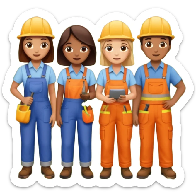 Make a photo of 5 project managers, specificly 3 girls and 2 boys, that are making project for improvment of the vineyard sticker