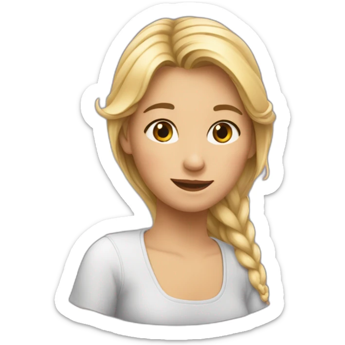 Une fille qui fait un câlin à une fille sticker