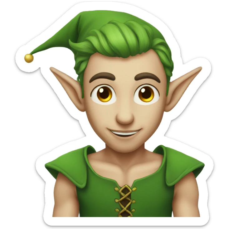 elf with tattoo sticker