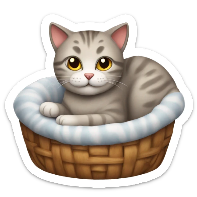 a cozy cat sticker