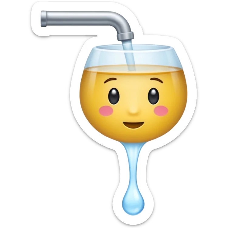 helle leicht gelbliche flüssigkeit fliesst in ein urinalkondom sticker